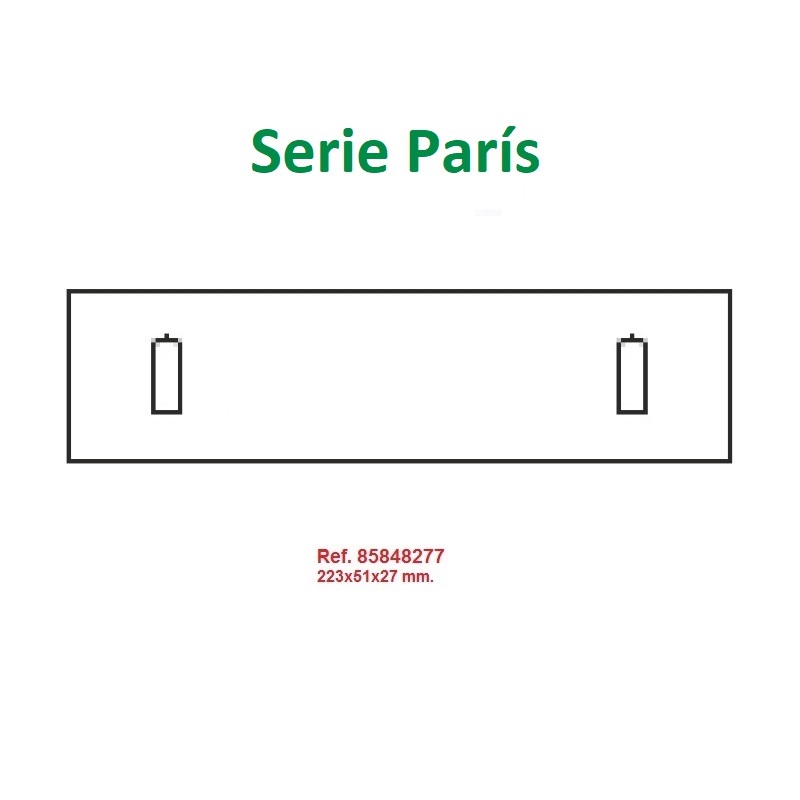 Estuche París pulsera extendida 223x51x27 mm.